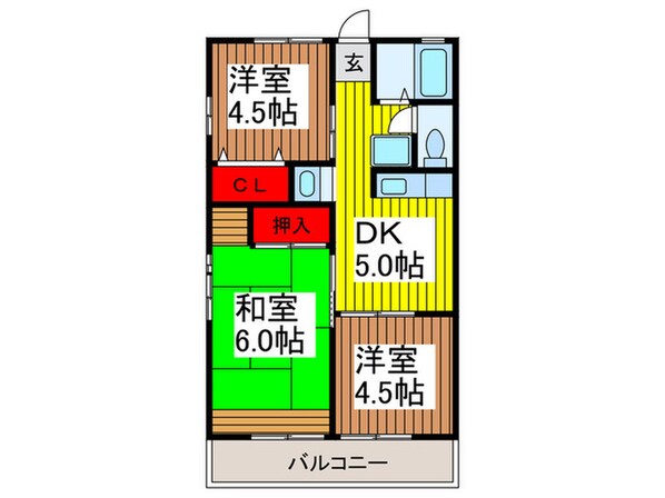 シティハイム松島の物件間取画像